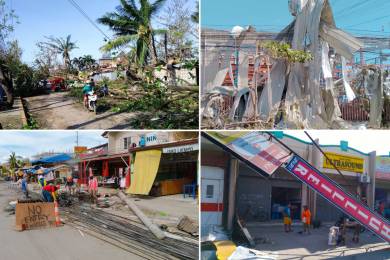 フィリピン・セブ島巨大台風22号現地被害状況 #